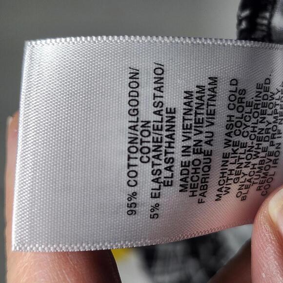 Jones New York Signature Women's Black and White Patterned Top XXL - Picture 4 of 7